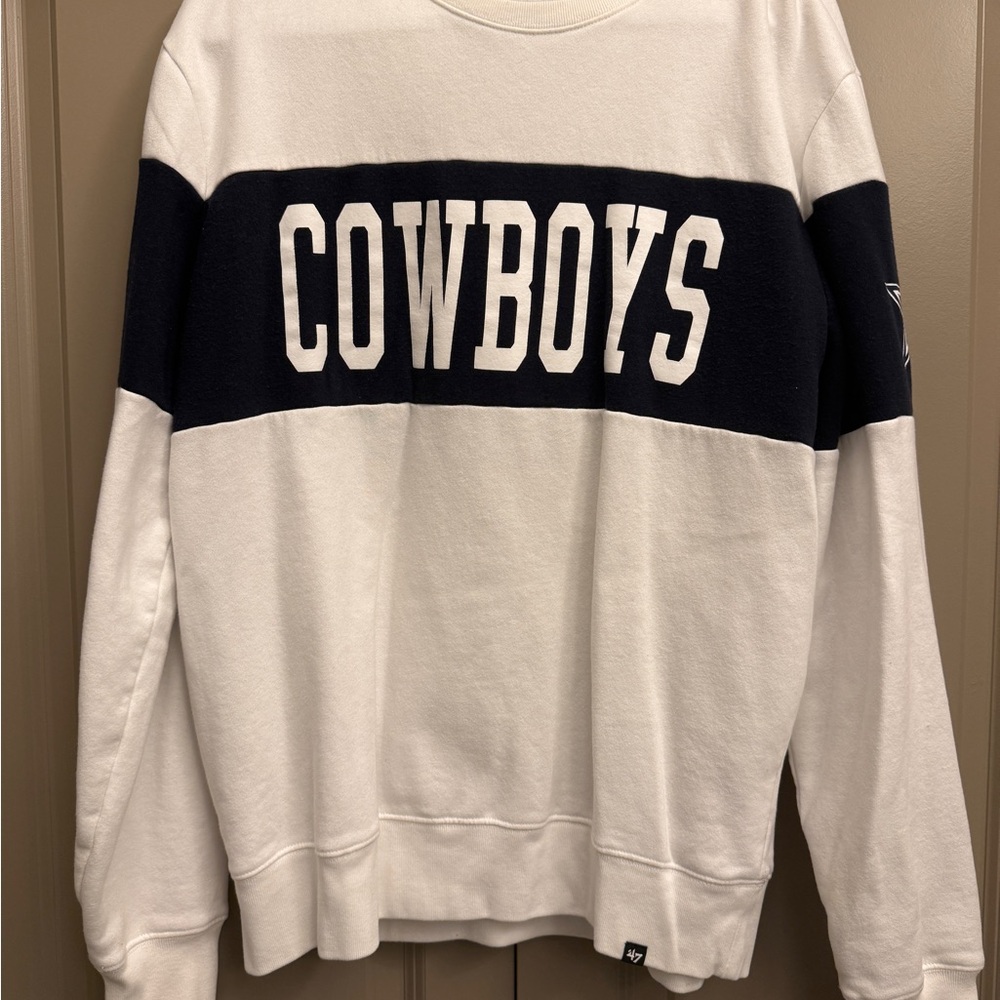 White and Navy Dallas Cowboys Sweatshirt